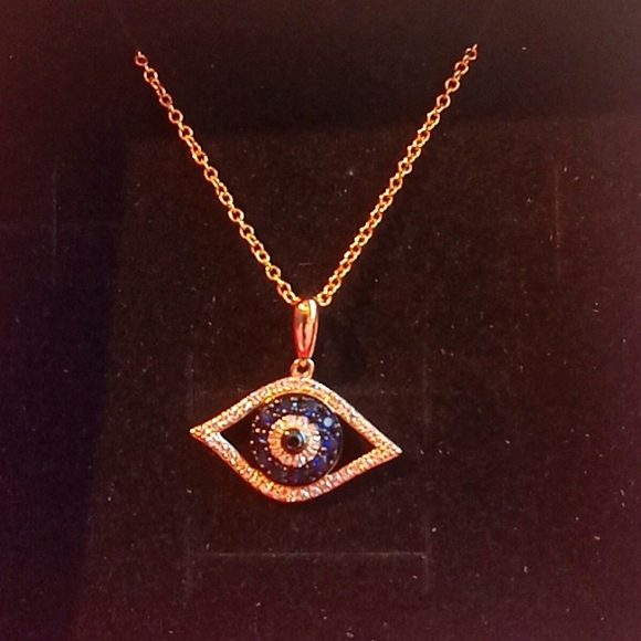 Effy 14k evil eye gold necklace - Picture 2 of 4